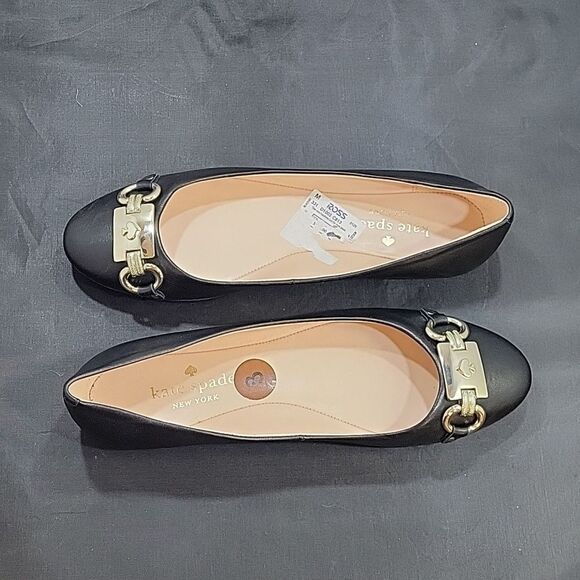 BRAND NEW PHOEBE FLAT IN BLACK LEATHER - Picture 9 of 14